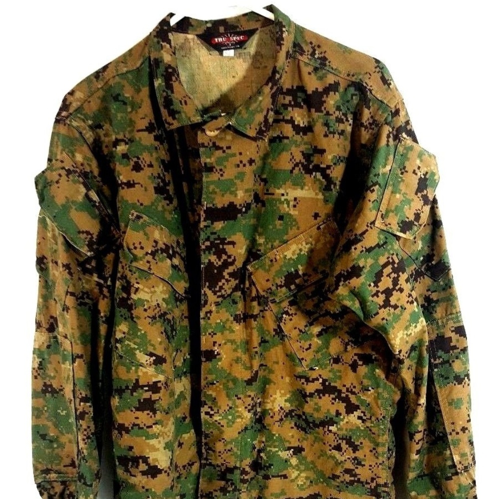 Tru-Spec Digital Camo Jacket Green Size Medium Lng